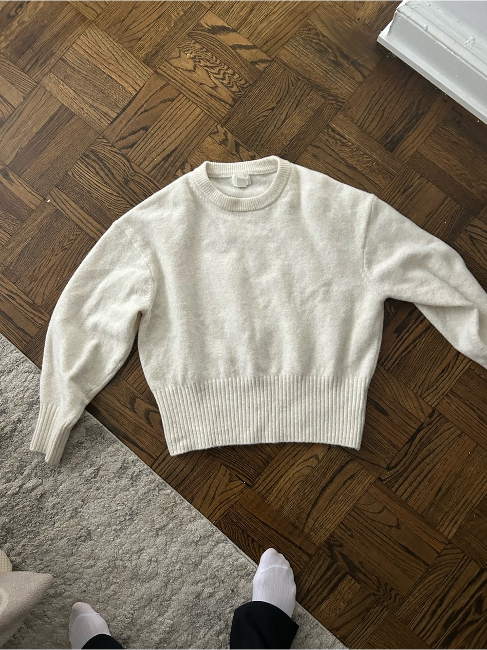 H&M Cream Crewneck Sweater
